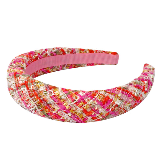 Tweed Pink Headband - Pink Poppy Australia