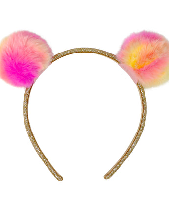 Twin Fluffy Pom Pom Headband