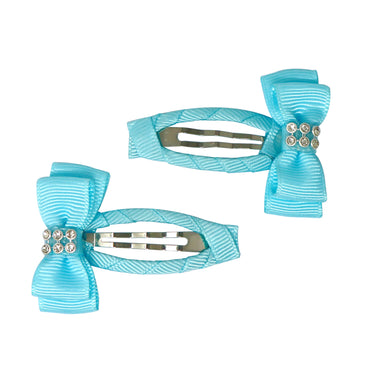 Ribbon Bow Hair Clips - Pink Poppy Australia