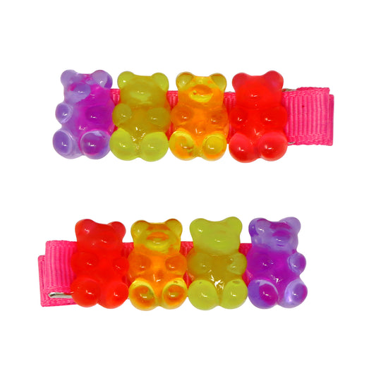 Gummy Bear Hair Clips - Pink Poppy Australia