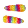Rainbow Chunky Glitter Snap Clips - Pink Poppy Australia