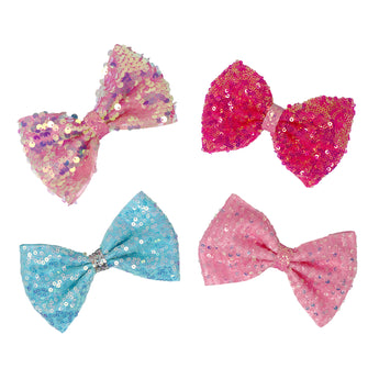 Romantics Bow Hair Clips - Pink Poppy Australia