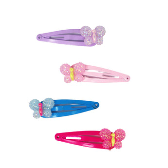 Sparkle Butterfly Hair Clips - Pink Poppy Australia