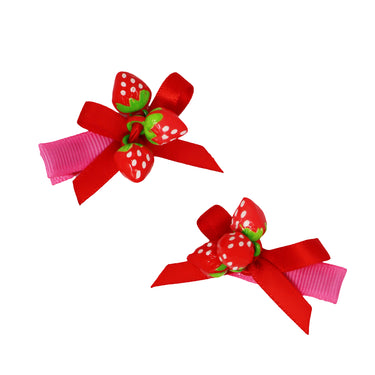 Sweet Berry Hair Clips - Pink Poppy Australia