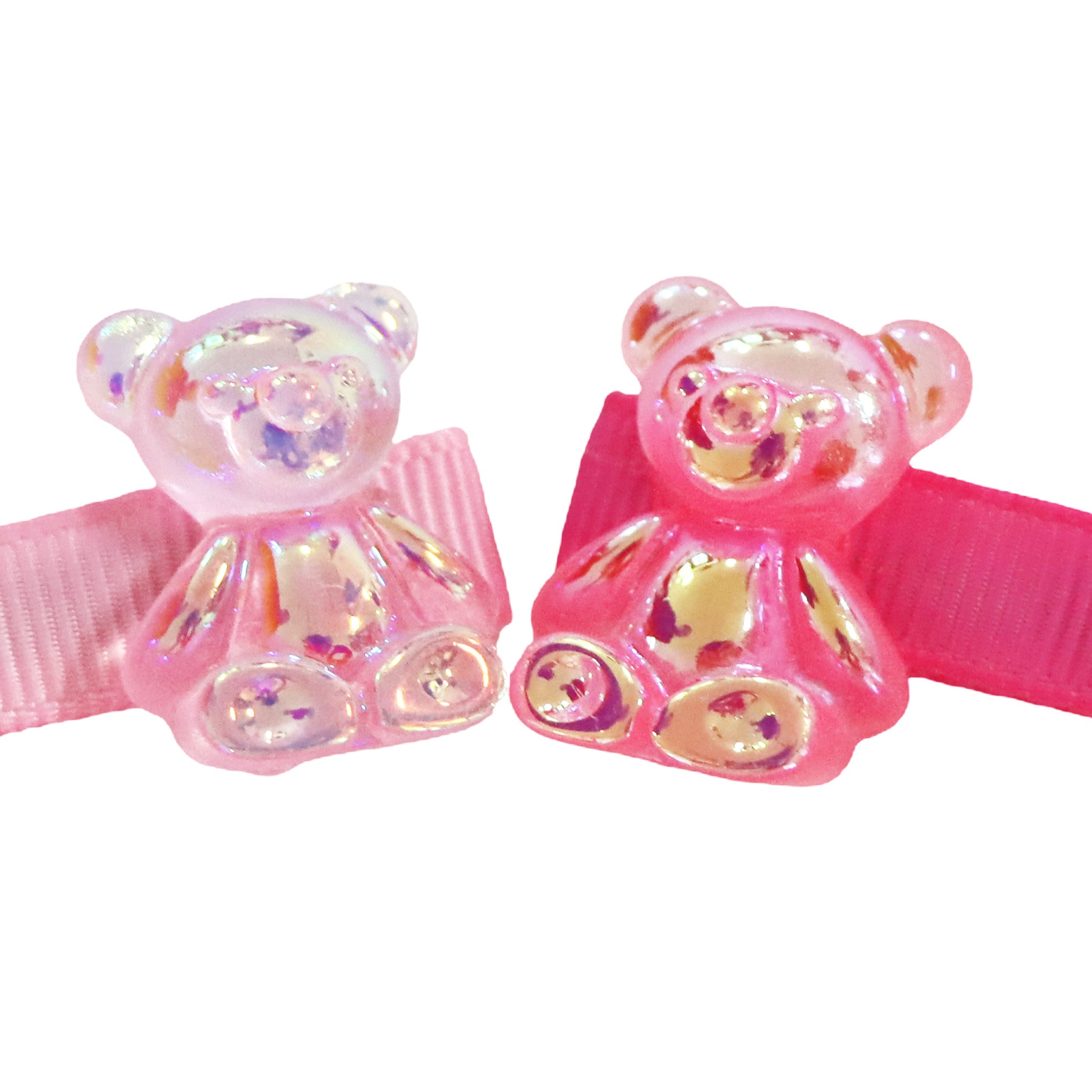 Jelly Bear Hair Clips - Pink Poppy Australia