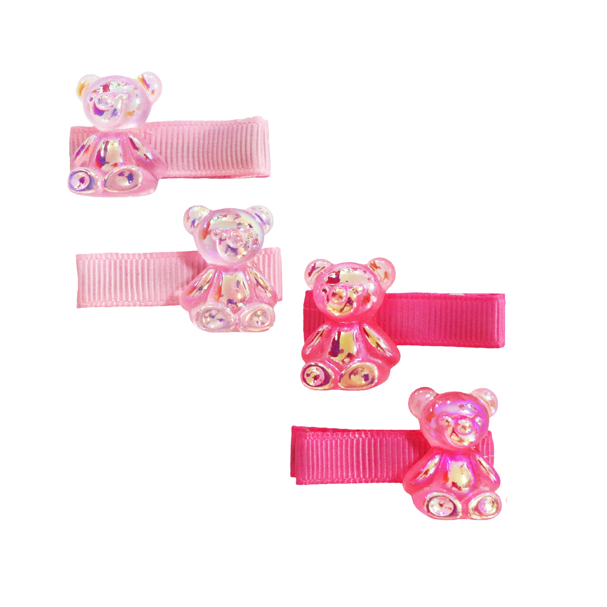 Jelly Bear Hair Clips - Pink Poppy Australia