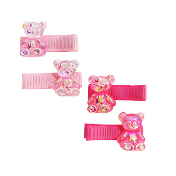 Jelly Bear Hair Clips - Pink Poppy Australia
