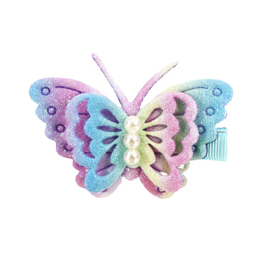 Rainbow Butterfly Hair Clip - Pink Poppy Australia