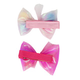 Pom Pom Bow Hair Clip - Pink Poppy Australia
