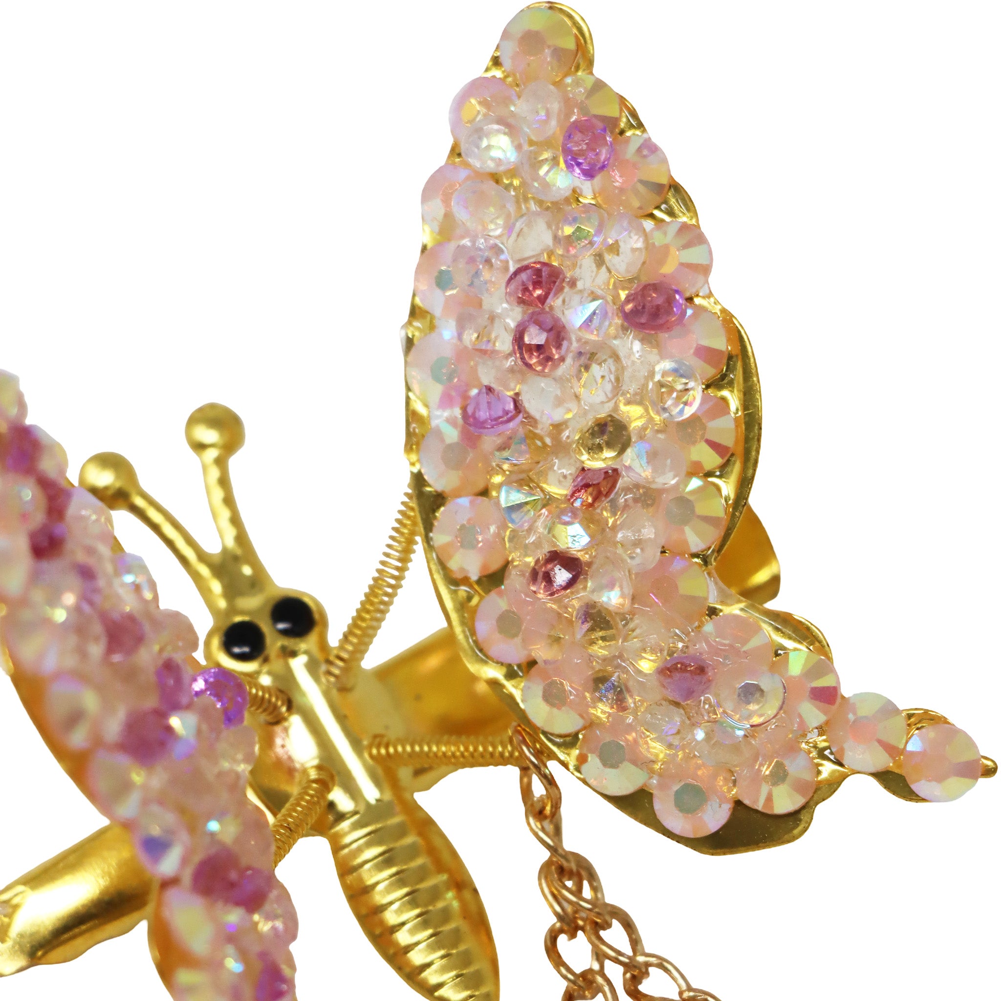 Embellished flutter Fly Hair Clip - Pink Poppy Australia