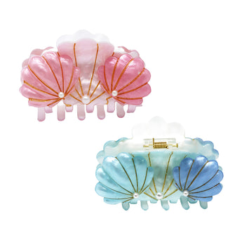 Seashell Claw Hair Clip - Pink Poppy Australia