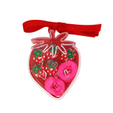 Mini Strawberry Hair Clip Set - Pink Poppy Australia