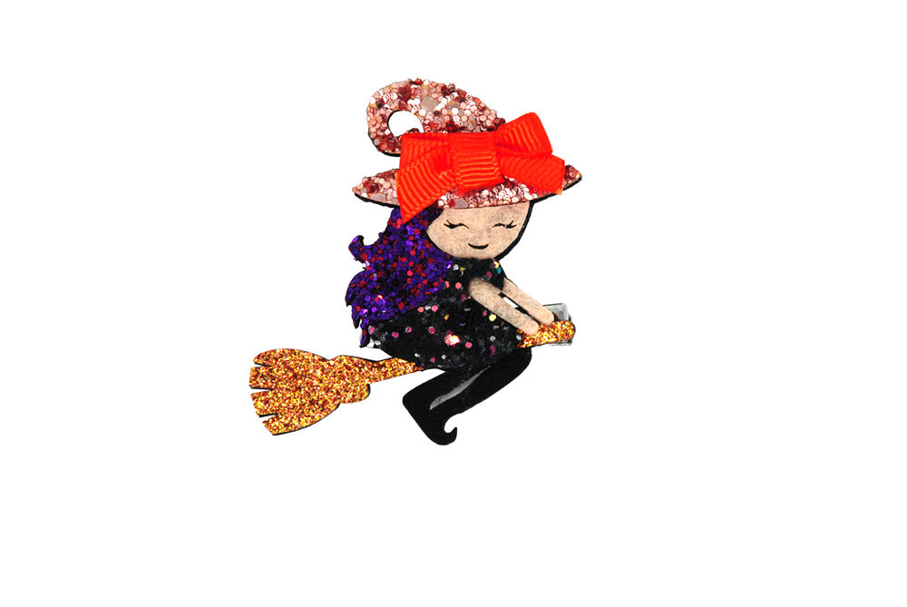 Halloween Spooky Sparkle Hairclips - Pink Poppy Australia