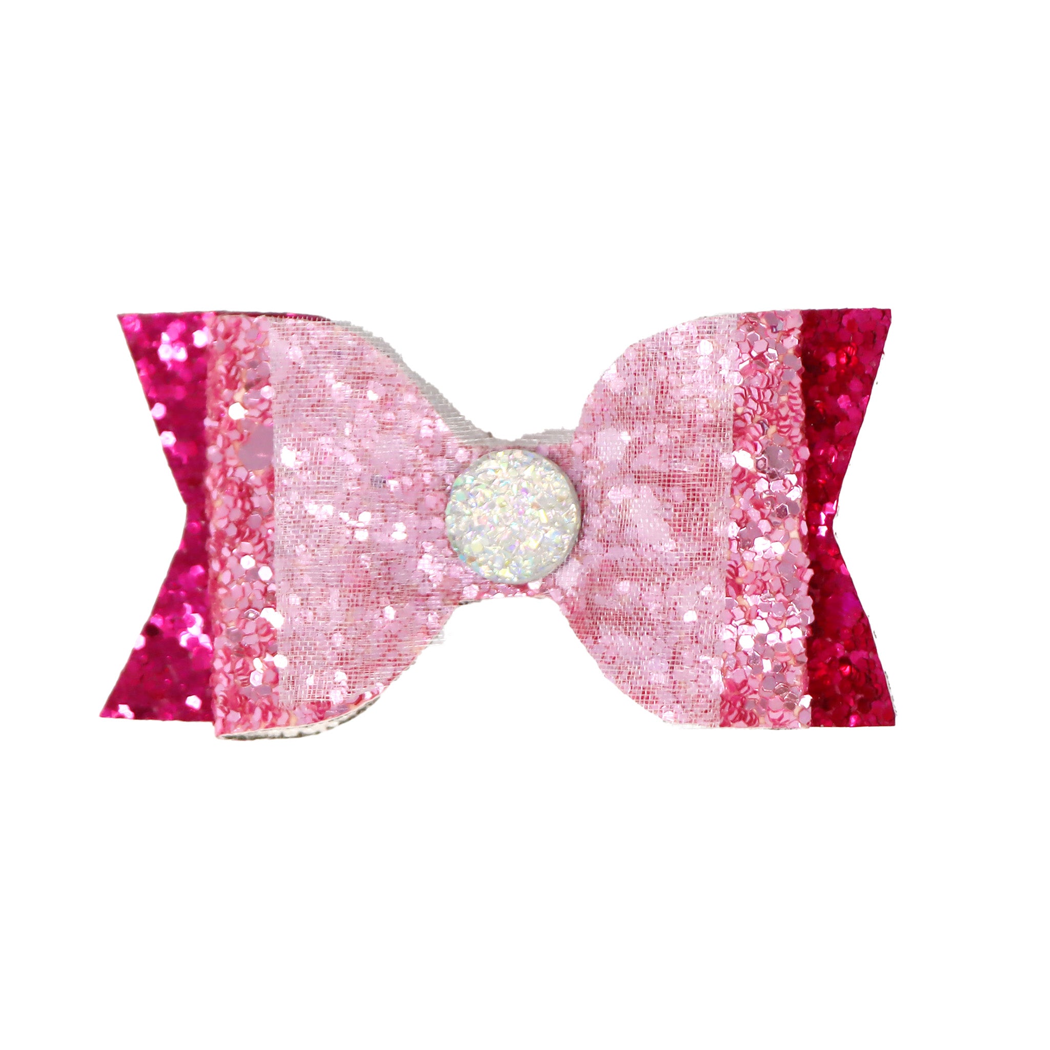 Dreamland Glitter Bow Hair Clips - Pink Poppy Australia