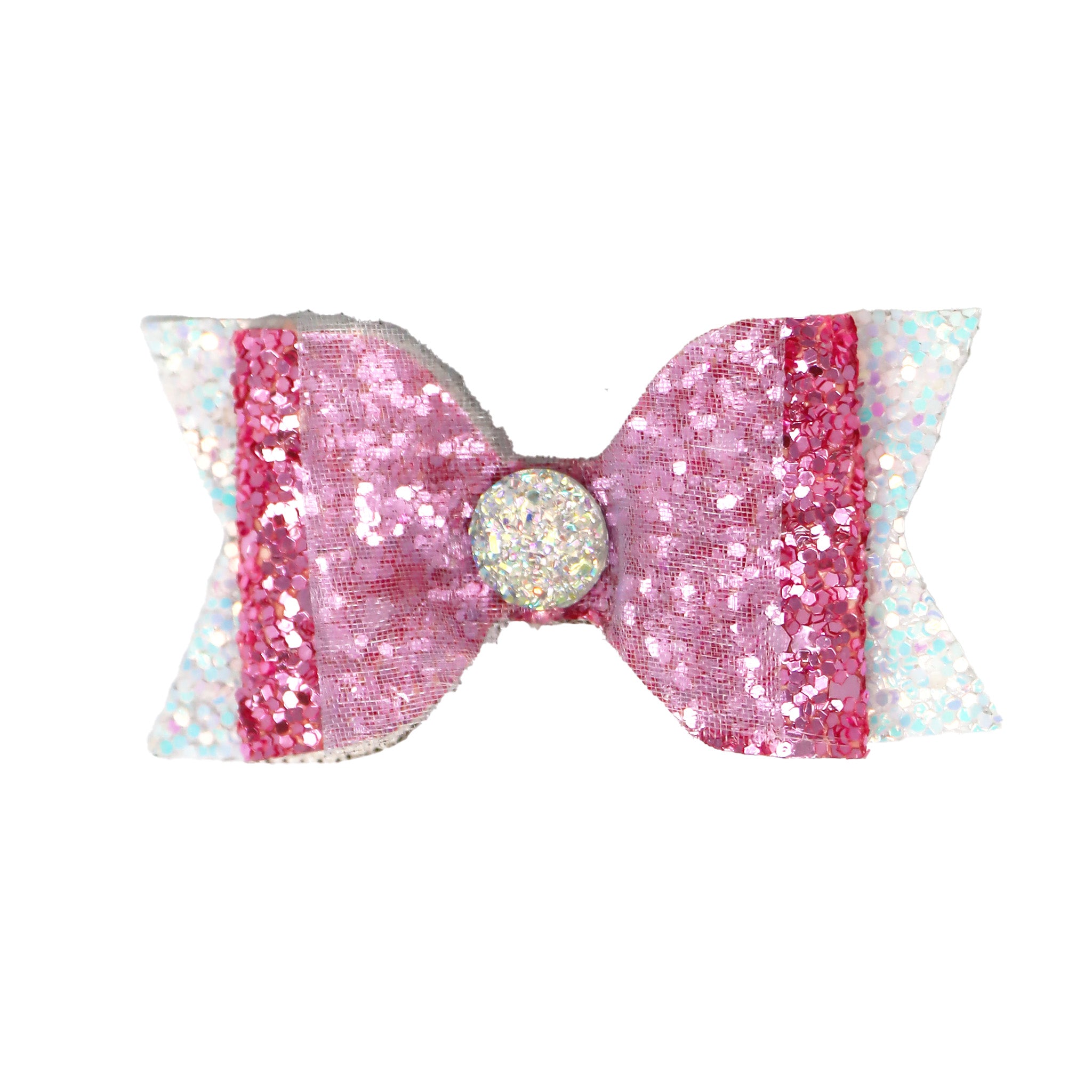 Dreamland Glitter Bow Hair Clips - Pink Poppy Australia