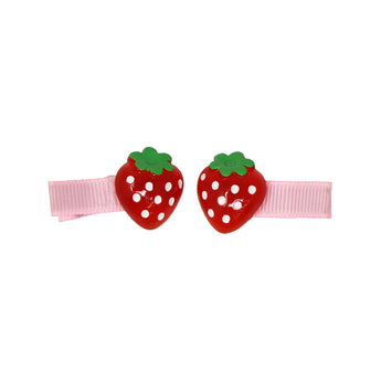 Strawberry Pop Hair Clips