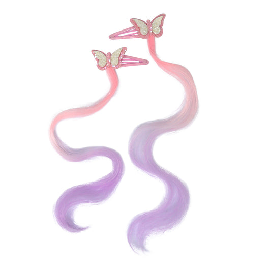 Butterfly Hair Clips with Hair Extension - Pink Poppy Australia