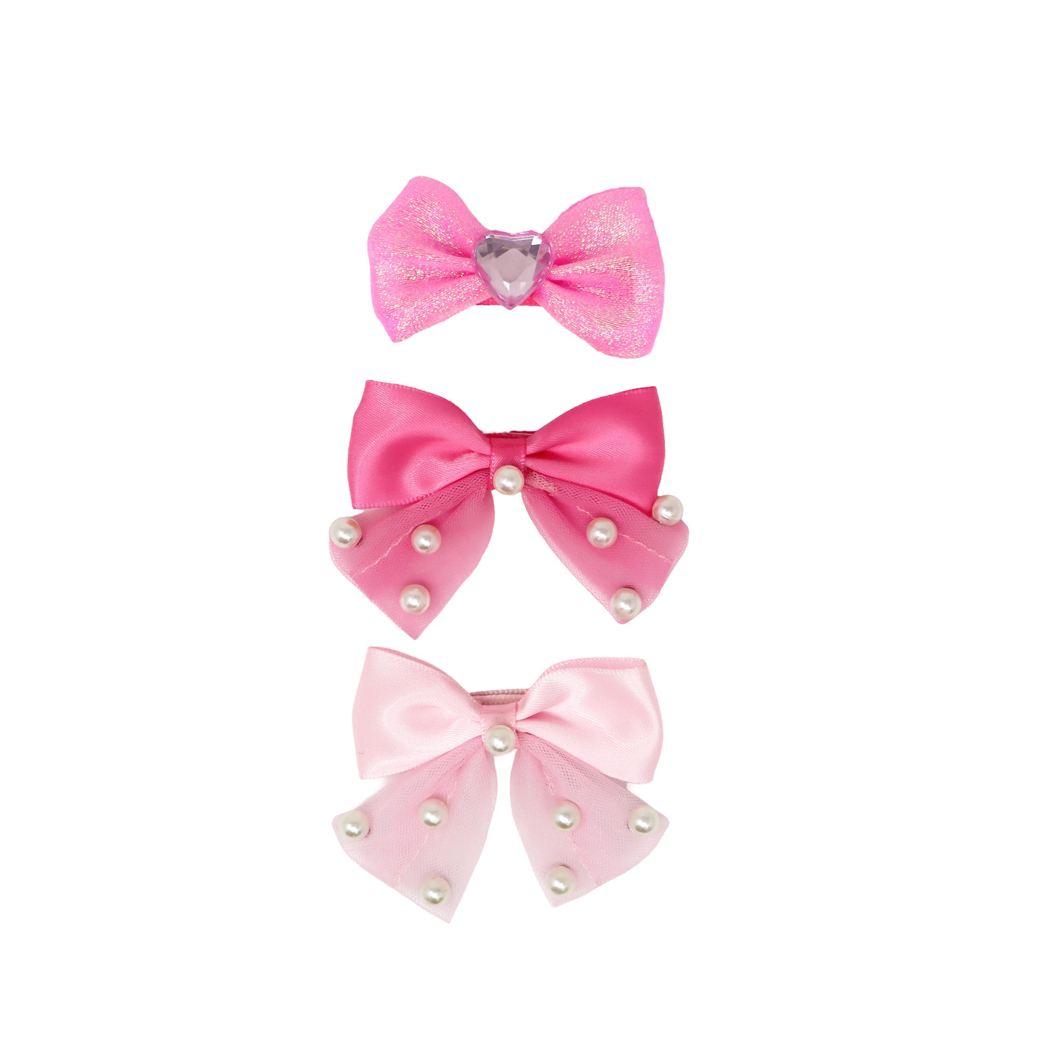 Dance Bow Hair Clips - Pink Poppy Australia