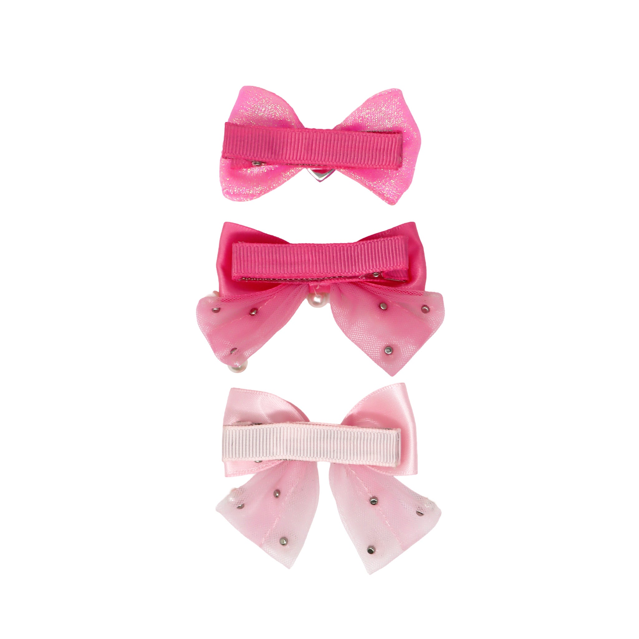 Dance Bow Hair Clips - Pink Poppy Australia