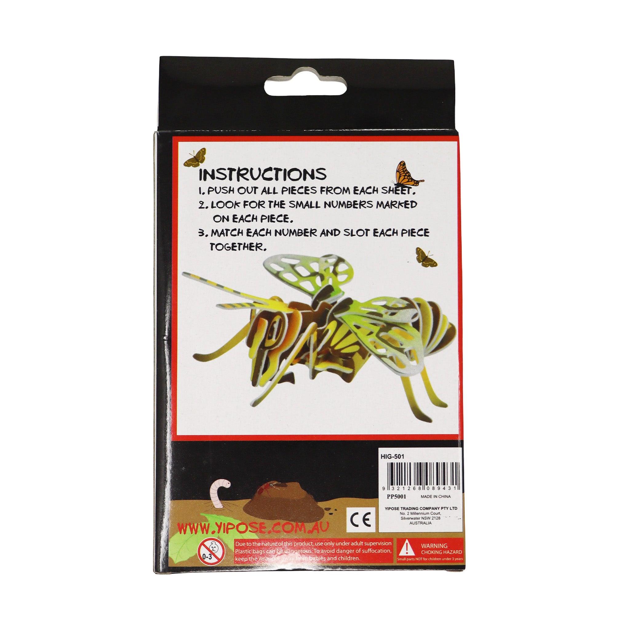Build Your Own Insect-Wasp - Pink Poppy Australia