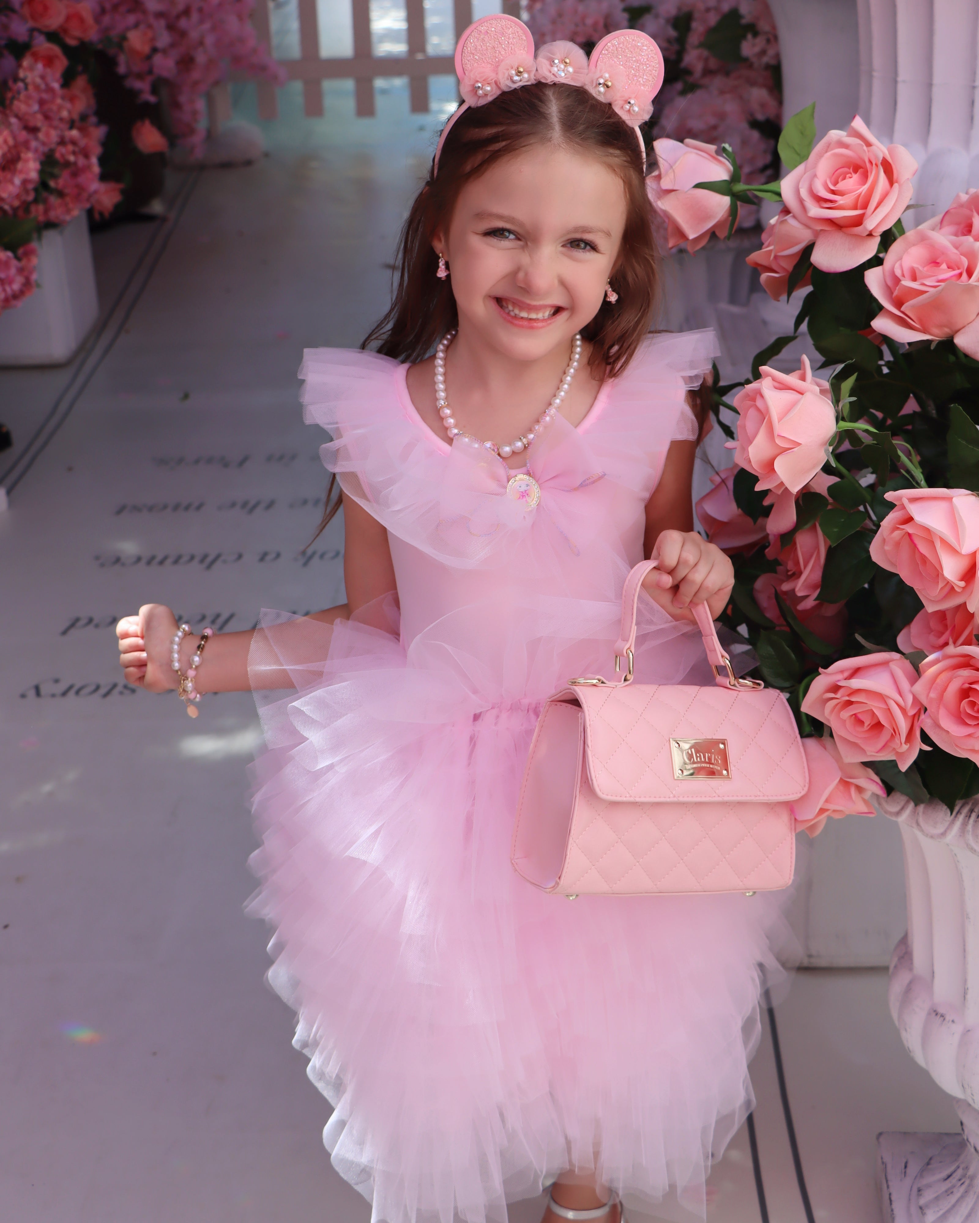 Claris The Chicest Mouse In Paris Magnificent Mess Dress - Pink Poppy Australia