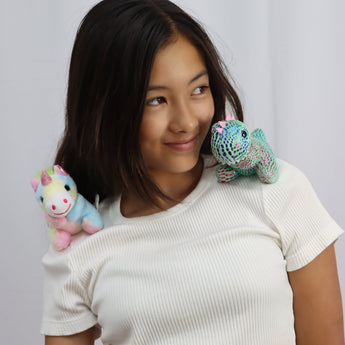 Unicorn and Dinosaur Shoulder Pet