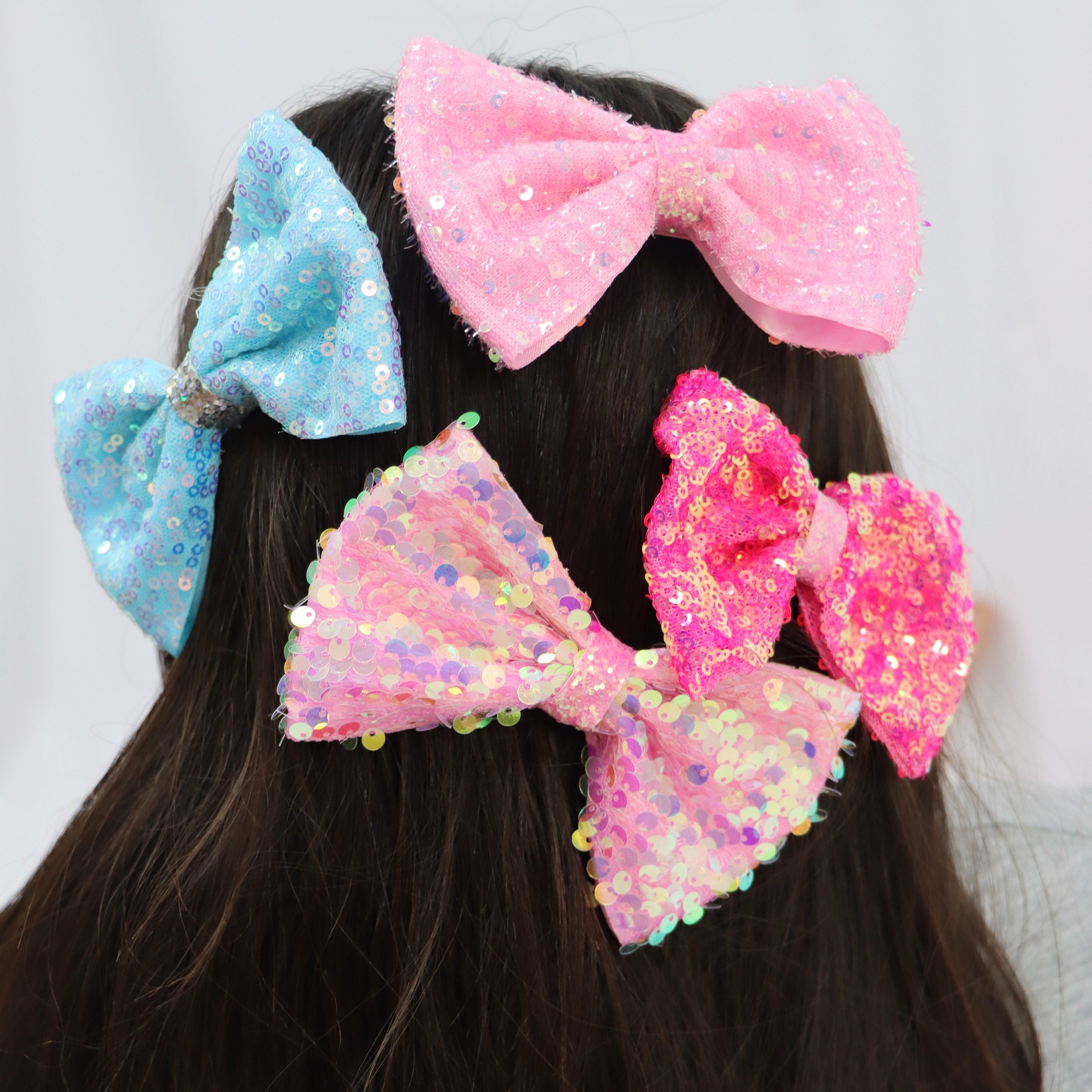 Romantics Bow Hair Clips - Pink Poppy Australia