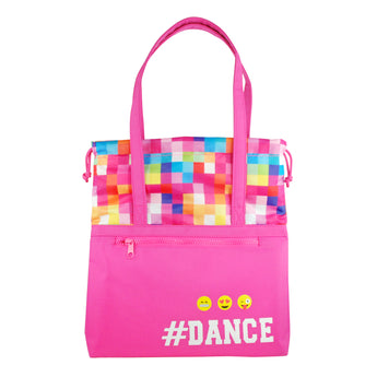 Pixel Dance Tote Bag - Pink Poppy Australia