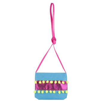 Pom Pom Party Shoulder Bag - Pink Poppy Australia