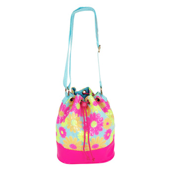 Sequin Daisy Cross Body Bag Satchel - Pink Poppy Australia