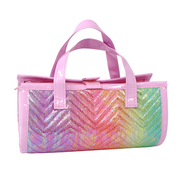 Unicorn Dreamer Quilted Rainbow Jewellery Roll - Pink Poppy Australia