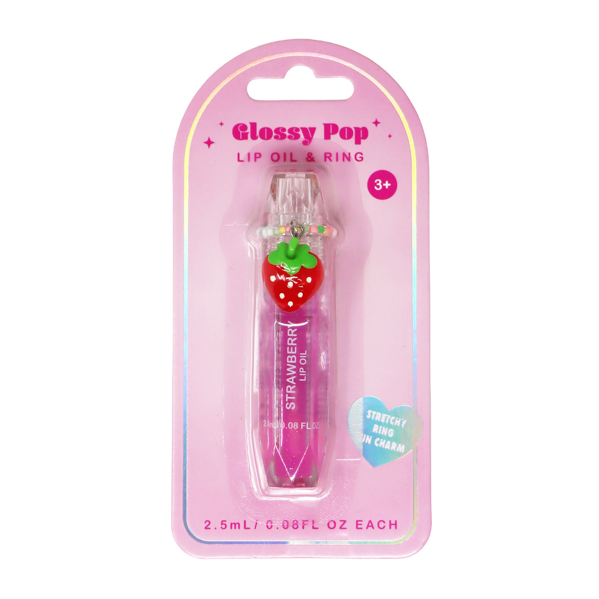 Scented Lip Oil with Ring - Pink Poppy Australia