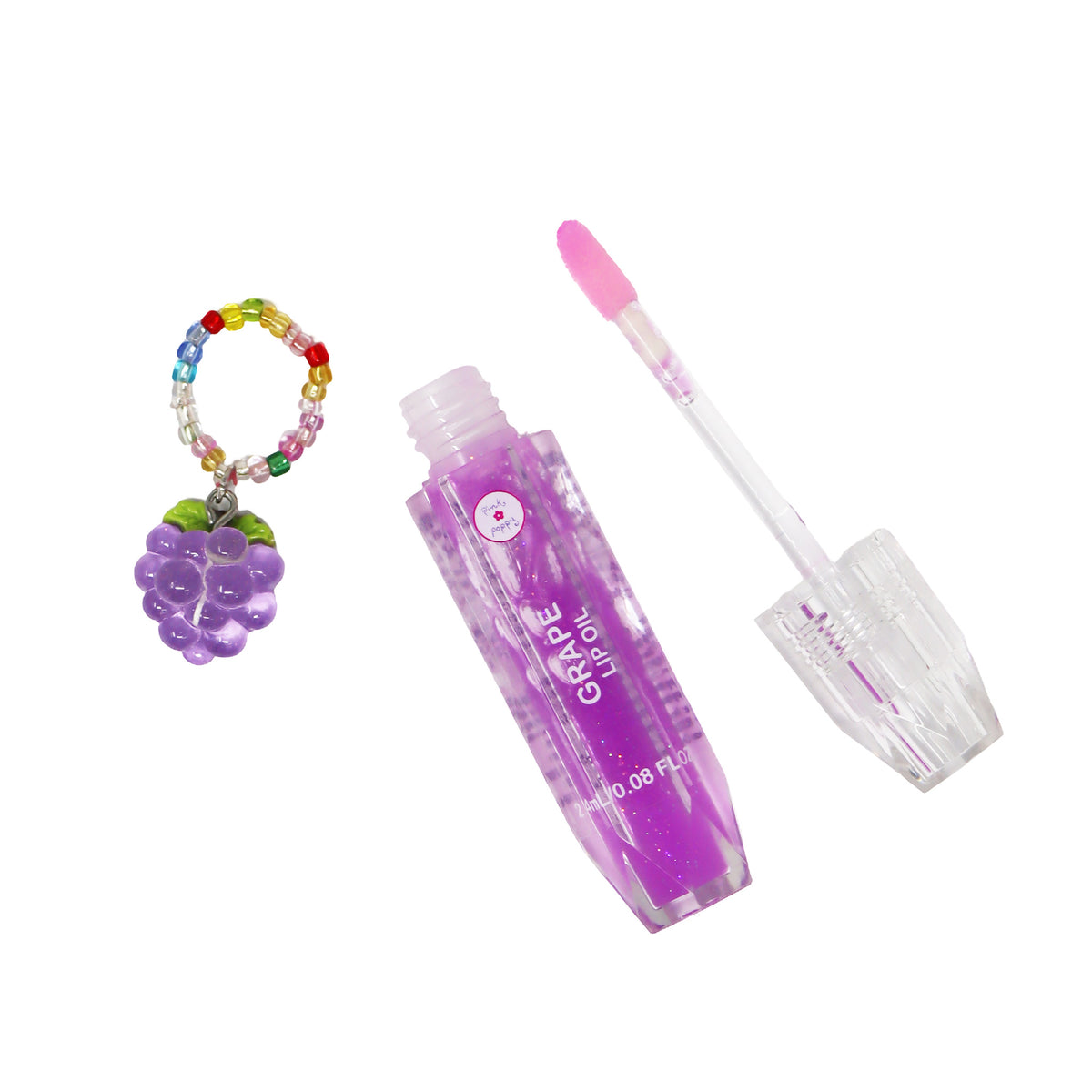 Scented Lip Oil with Ring Set - Pink Poppy Australia