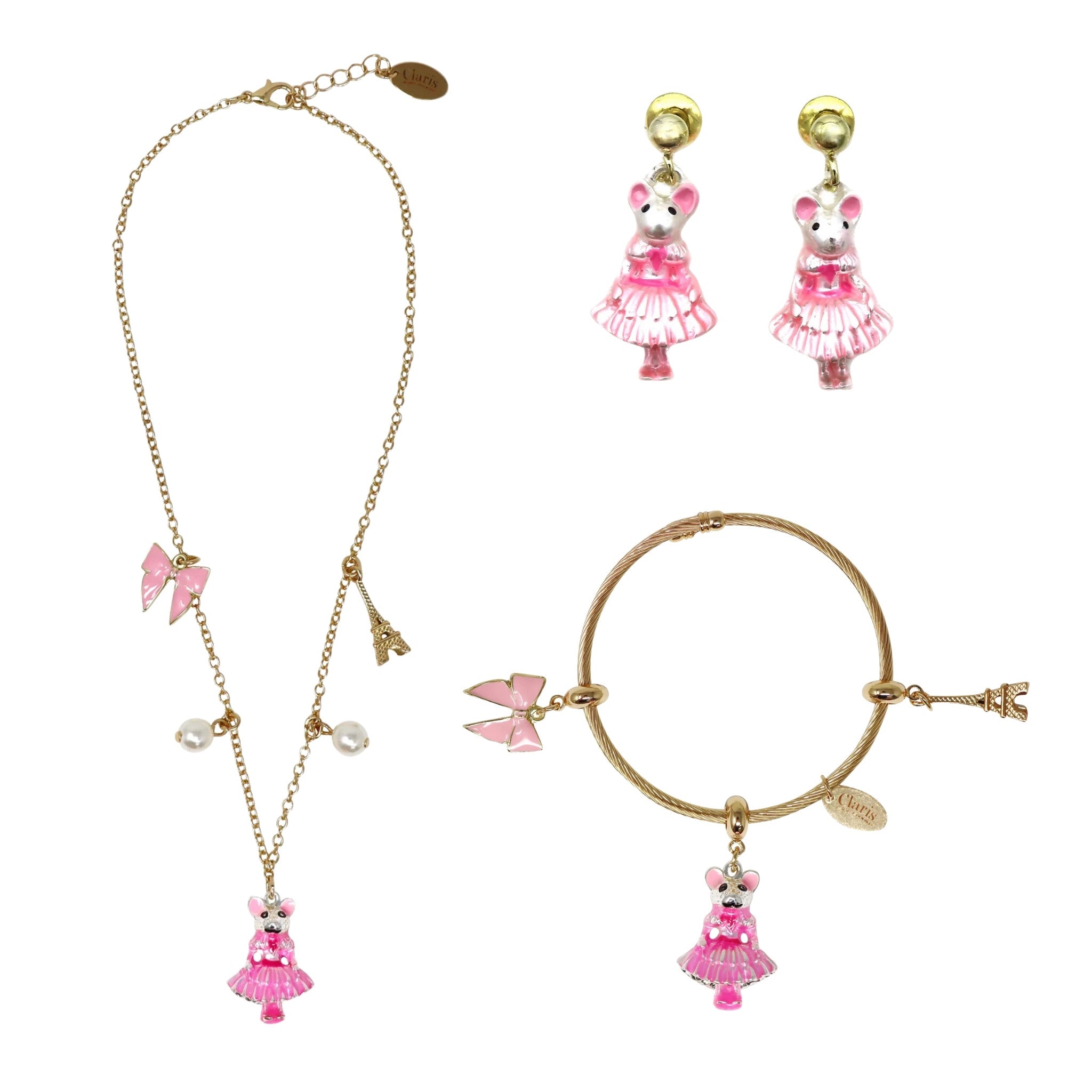 Claris - The Chicest Mouse in Paris™ Fashion Accessory Bundle - Pink Poppy Australia