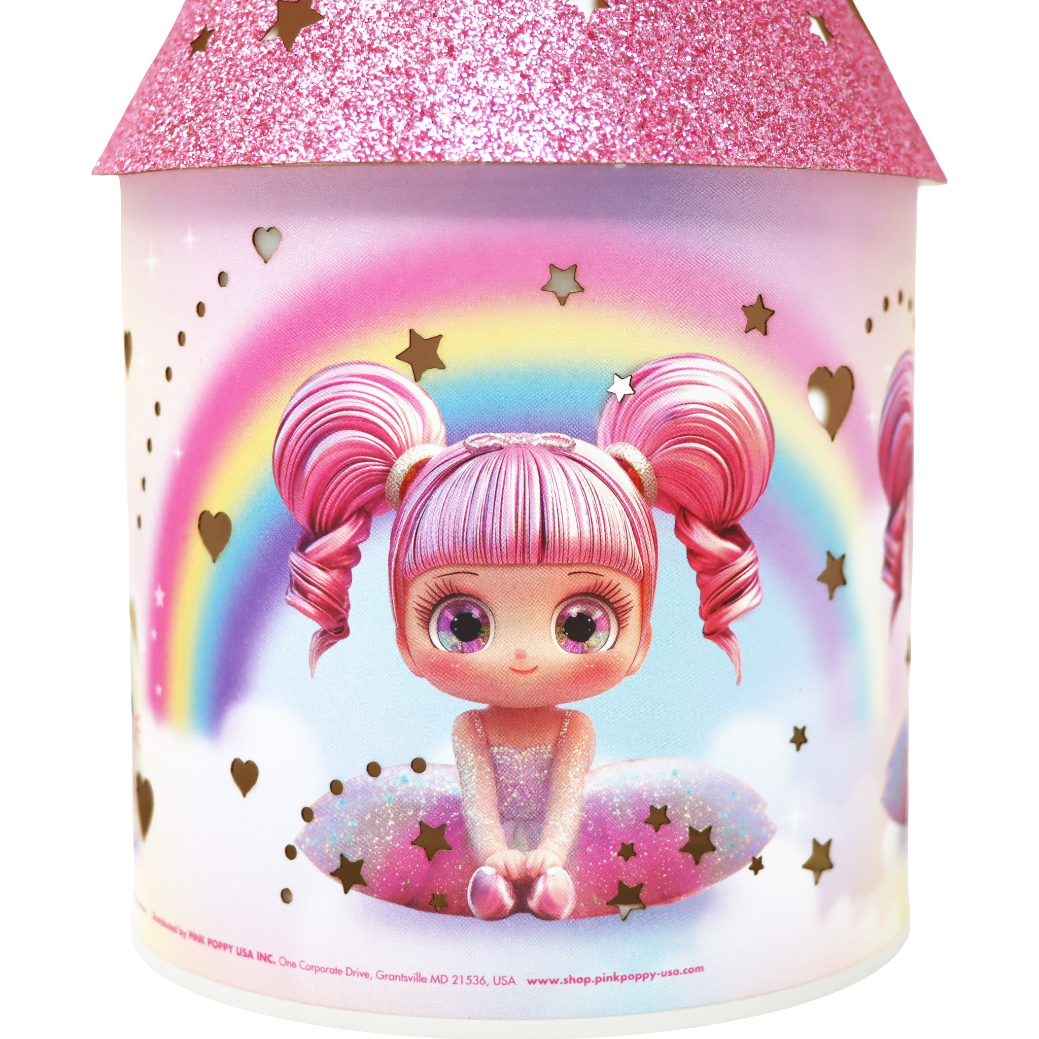 Ballerina Sparkle LED Colour Changing Lantern - Pink Poppy Australia