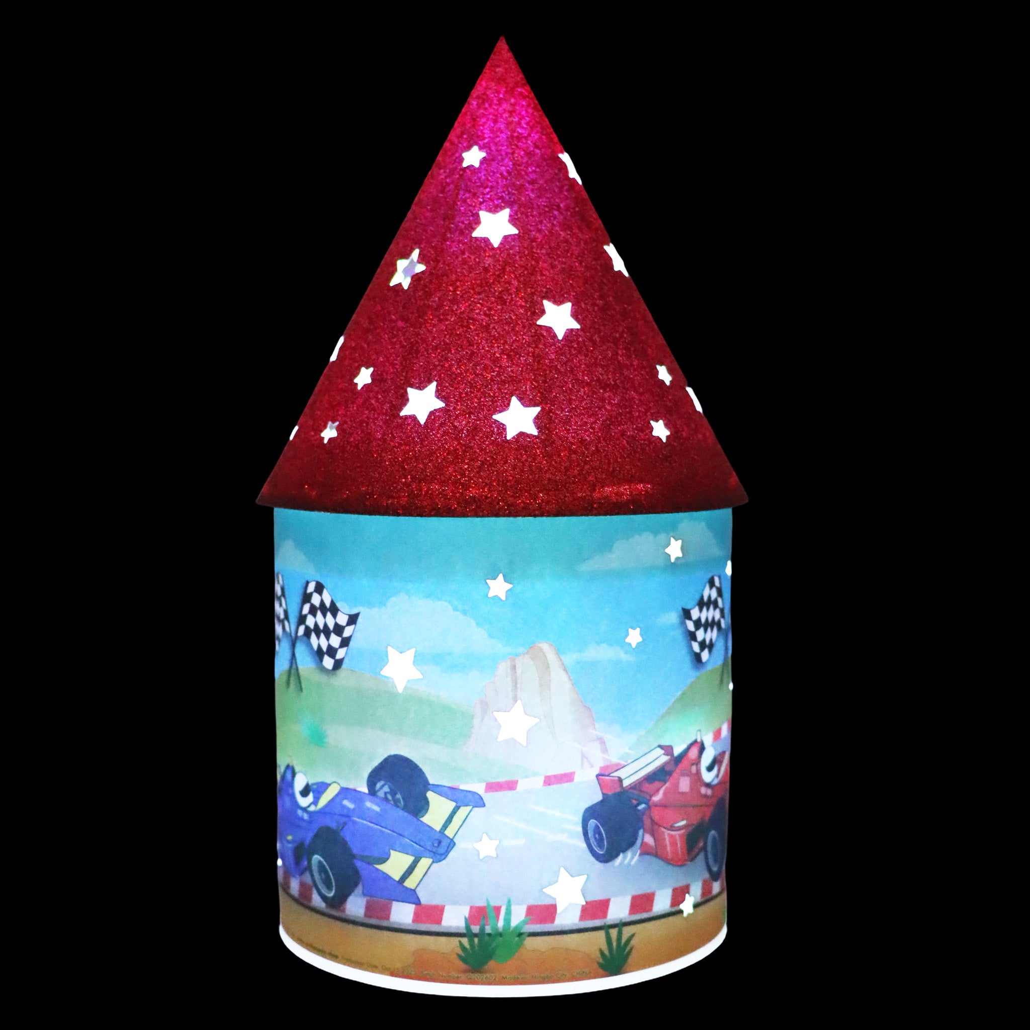 Racing Cars LED Colour Changing Lantern - Pink Poppy Australia