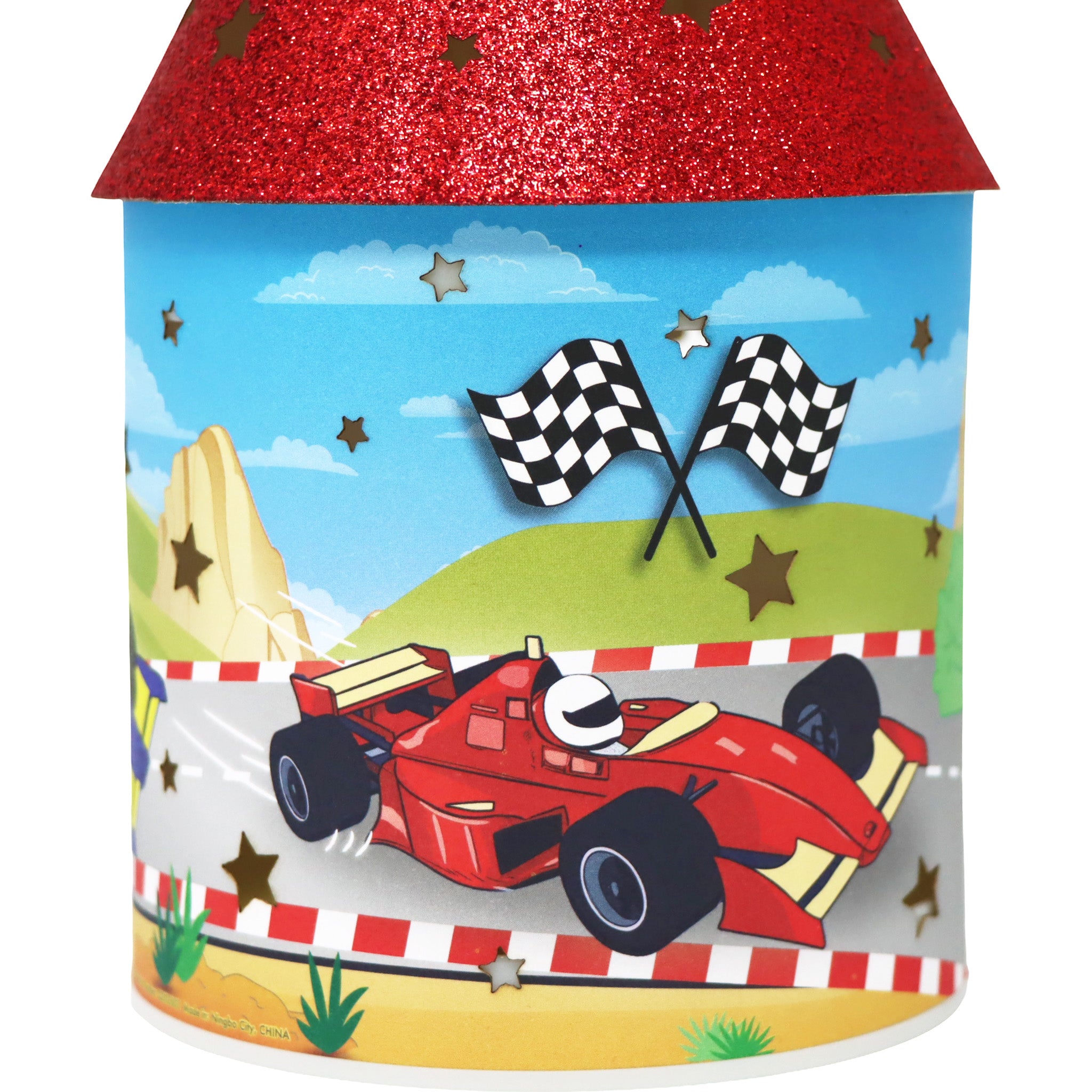 Racing Cars LED Colour Changing Lantern - Pink Poppy Australia