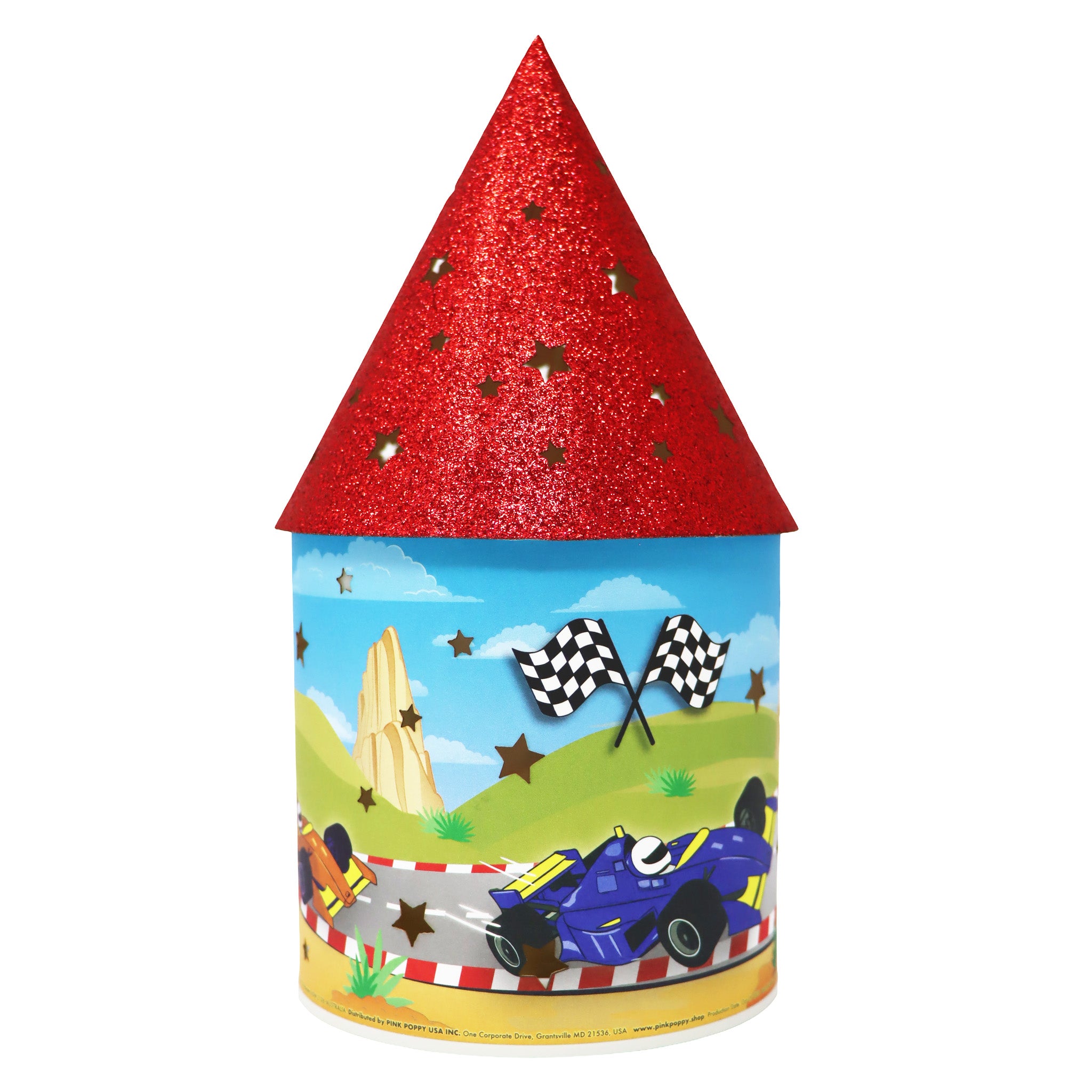 Racing Cars LED Colour Changing Lantern - Pink Poppy Australia