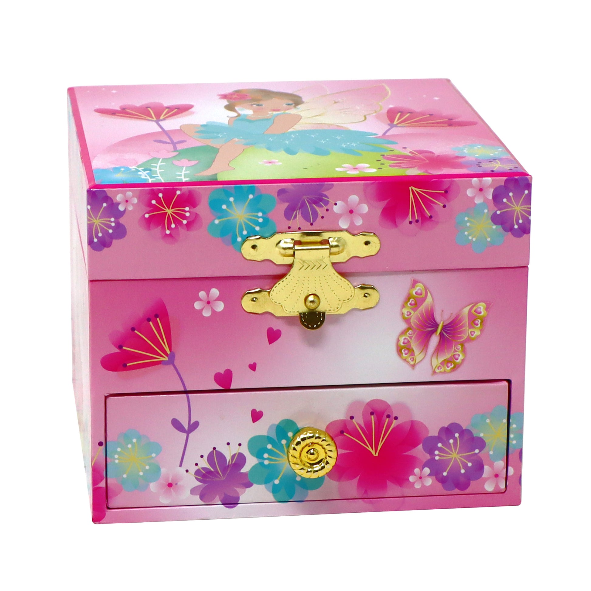 Fairy Butterfly Friends Small Musical Jewellery Box - Pink Poppy Australia