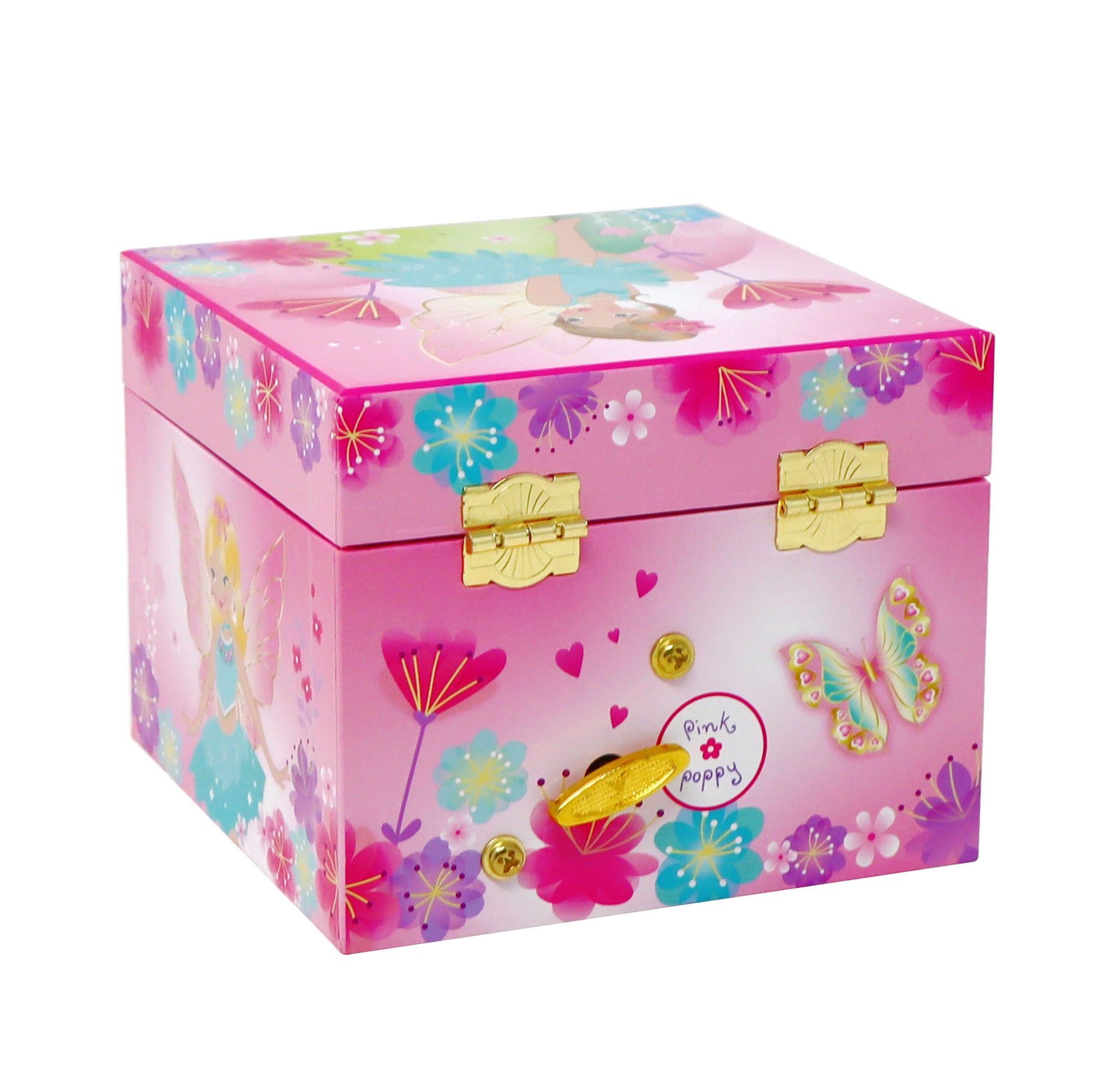 Fairy Butterfly Friends Small Musical Jewellery Box - Pink Poppy Australia