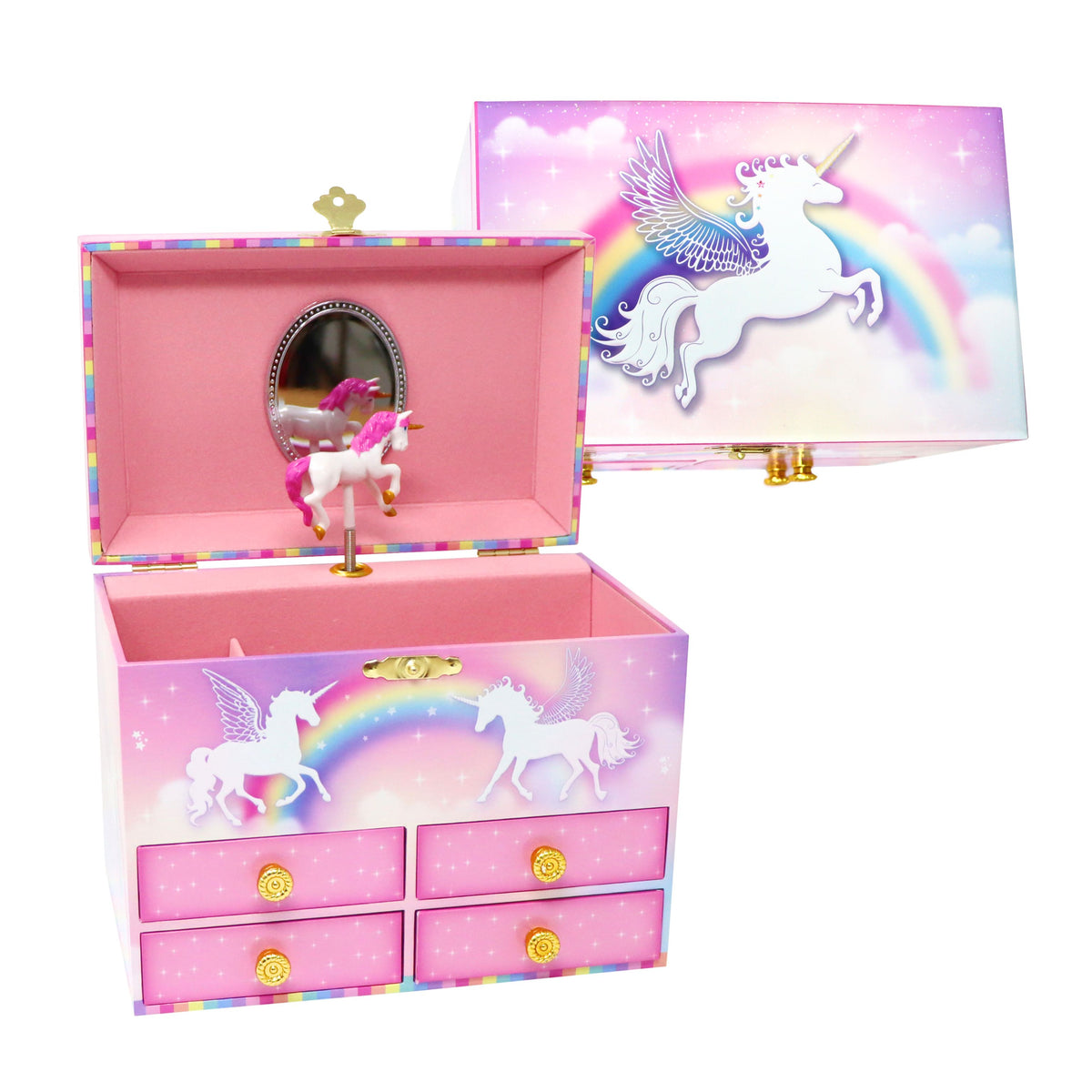 Unicorn Dreamer Medium Musical Jewellery Box - Pink Poppy Australia
