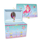 Shimmering Mermaid Medium Musical Jewellery Box - Pink Poppy Australia