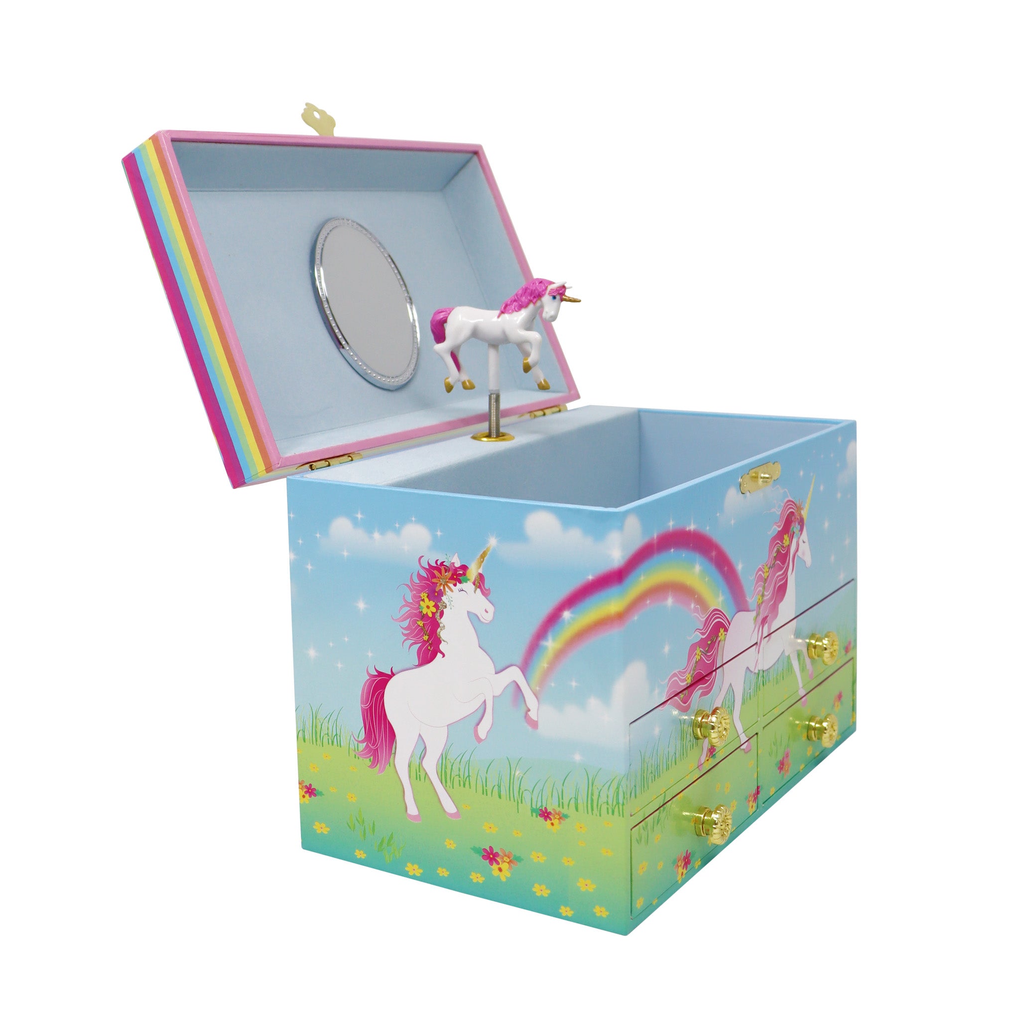 Stardust Unicorn Medium Musical Jewellery Box - Pink Poppy Australia
