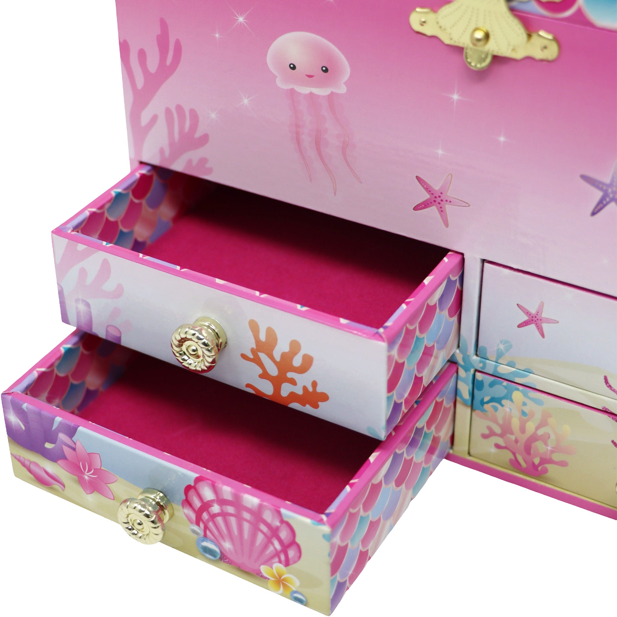 Mermazing Mermaid Medium Musical Jewellery Box - Pink Poppy Australia