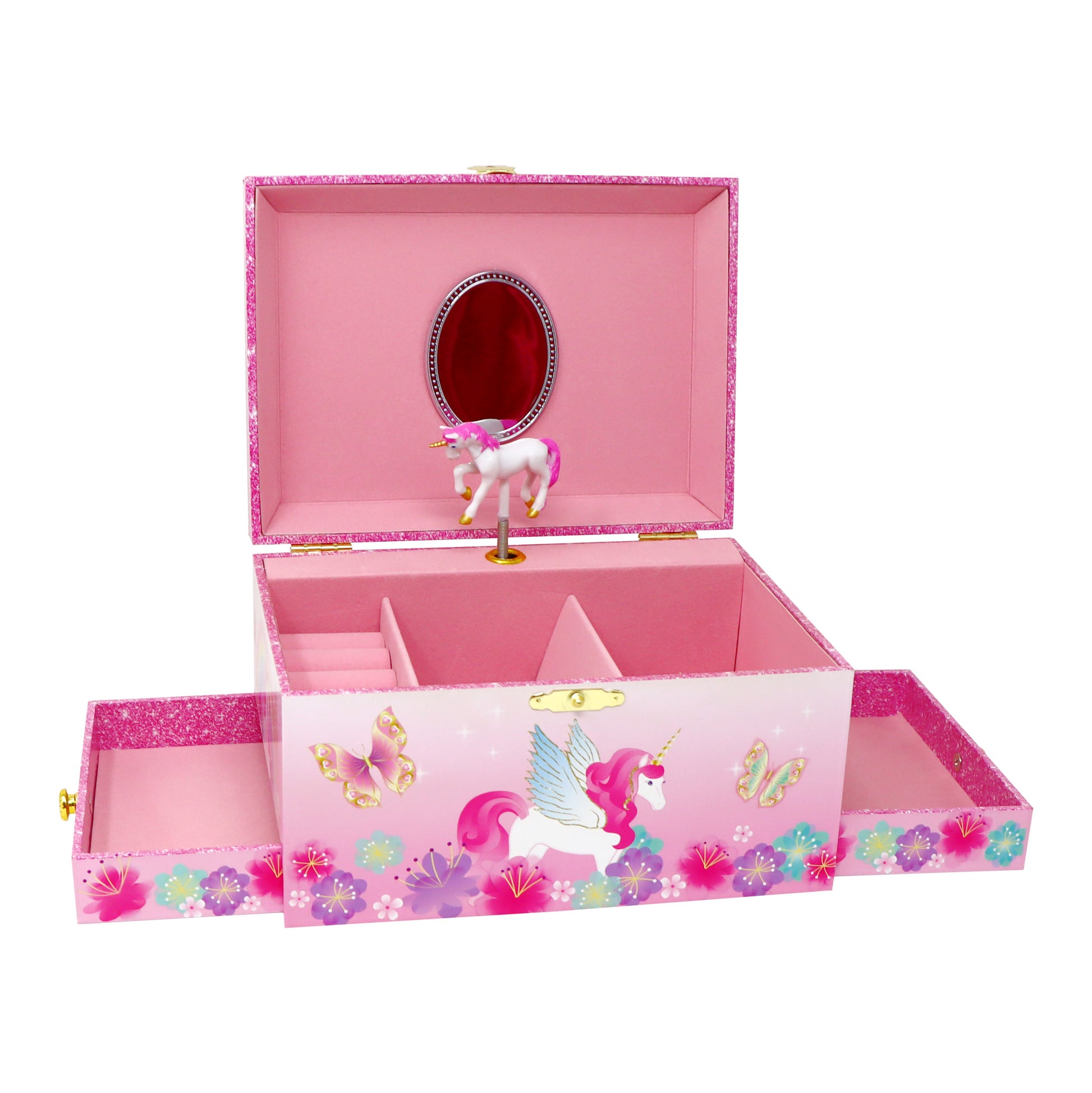 Unicorn Rainbow Luxury Music Box - Pink Poppy Australia