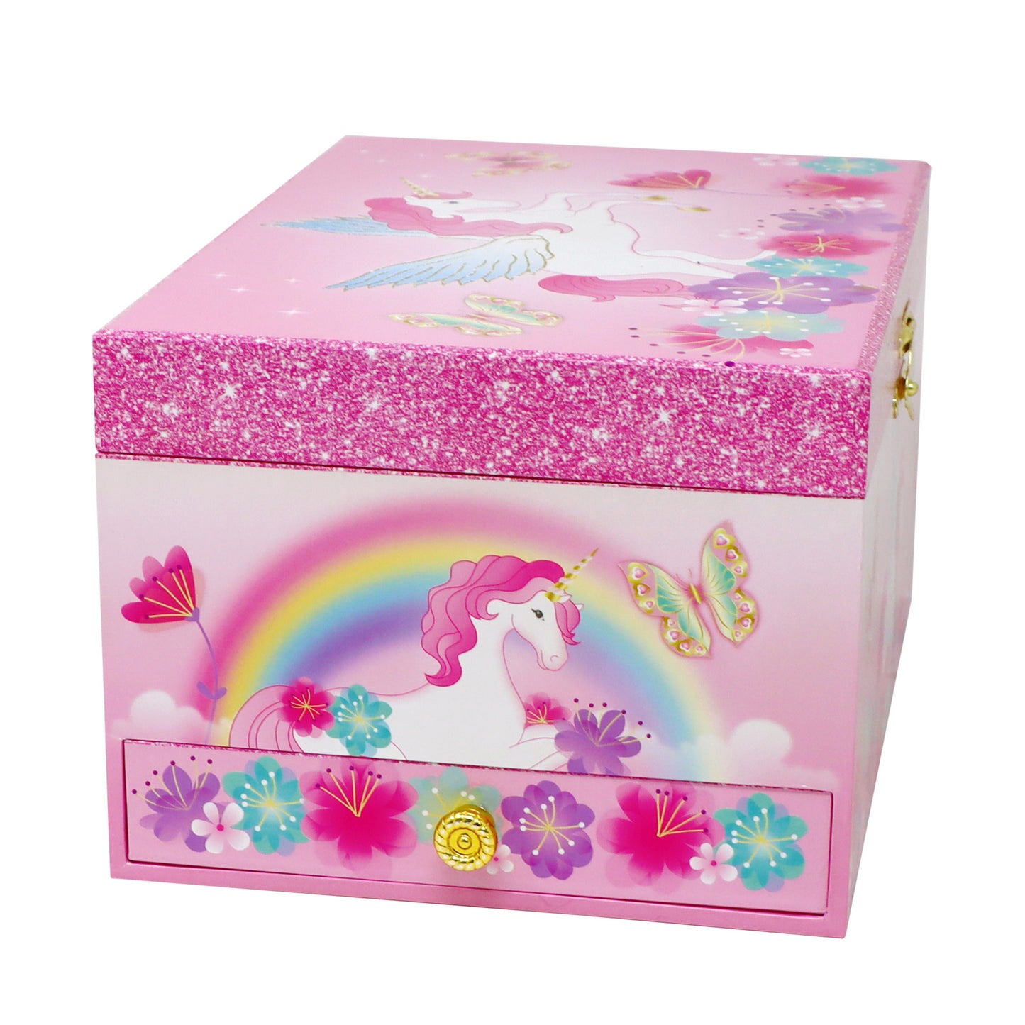 Unicorn Rainbow Luxury Music Box - Pink Poppy Australia