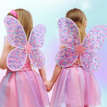 Mermaid Sparkle Sequin Wings - Pink Poppy Australia