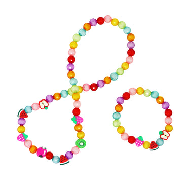 Fruit Necklace & Bracelet Set - Pink Poppy Australia