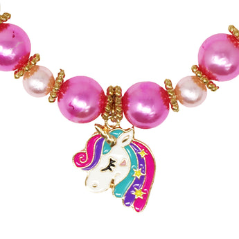 Unicorn Necklace & Bracelet Set
