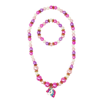 Unicorn Necklace & Bracelet Set